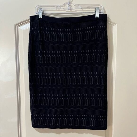 ELIE TAHARI Pencil Skirt Black Women’s Size Large - Picture 2 of 5